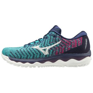 Mizuno Wave Sky Waveknit 3 Παπουτσια Για Τρεξιμο Γυναικεια - Πρασινο